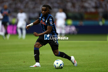 2024-08-14 - Ademola Lookman of Atalanta during the UEFA Super Cup 2024 football match between Real Madrid CF and Atalanta BC on 14 August 2024 at PGE Narodowy in Warsaw, Poland - FOOTBALL - UEFA SUPER CUP 2024 - REAL MADRID V ATALANTA - UEFA SUPER CUP - SOCCER