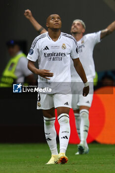 2024-08-14 - Kylian Mbappe of Real Madrid during the UEFA Super Cup 2024 football match between Real Madrid CF and Atalanta BC on 14 August 2024 at PGE Narodowy in Warsaw, Poland - FOOTBALL - UEFA SUPER CUP 2024 - REAL MADRID V ATALANTA - UEFA SUPER CUP - SOCCER