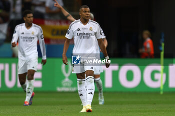 2024-08-14 - Kylian Mbappe of Real Madrid during the UEFA Super Cup 2024 football match between Real Madrid CF and Atalanta BC on 14 August 2024 at PGE Narodowy in Warsaw, Poland - FOOTBALL - UEFA SUPER CUP 2024 - REAL MADRID V ATALANTA - UEFA SUPER CUP - SOCCER