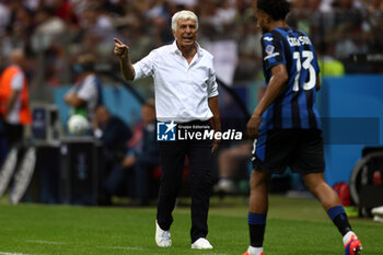 2024-08-14 - Coach Gian Piero Gasperini of Atalanta during the UEFA Super Cup 2024 football match between Real Madrid CF and Atalanta BC on 14 August 2024 at PGE Narodowy in Warsaw, Poland - FOOTBALL - UEFA SUPER CUP 2024 - REAL MADRID V ATALANTA - UEFA SUPER CUP - SOCCER