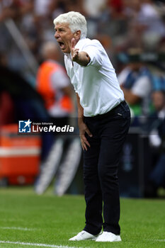 2024-08-14 - Coach Gian Piero Gasperini of Atalanta during the UEFA Super Cup 2024 football match between Real Madrid CF and Atalanta BC on 14 August 2024 at PGE Narodowy in Warsaw, Poland - FOOTBALL - UEFA SUPER CUP 2024 - REAL MADRID V ATALANTA - UEFA SUPER CUP - SOCCER