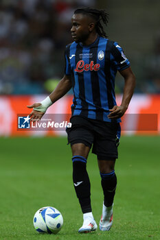 2024-08-14 - Ademola Lookman of Atalanta during the UEFA Super Cup 2024 football match between Real Madrid CF and Atalanta BC on 14 August 2024 at PGE Narodowy in Warsaw, Poland - FOOTBALL - UEFA SUPER CUP 2024 - REAL MADRID V ATALANTA - UEFA SUPER CUP - SOCCER