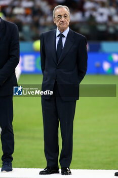 2024-08-14 - Florentino Perez of Real Madrid during the UEFA Super Cup 2024 football match between Real Madrid CF and Atalanta BC on 14 August 2024 at PGE Narodowy in Warsaw, Poland - FOOTBALL - UEFA SUPER CUP 2024 - REAL MADRID V ATALANTA - UEFA SUPER CUP - SOCCER