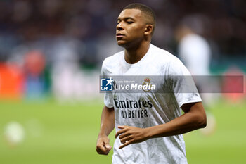 2024-08-14 - Kylian Mbappe of Real Madrid during the UEFA Super Cup 2024 football match between Real Madrid CF and Atalanta BC on 14 August 2024 at PGE Narodowy in Warsaw, Poland - FOOTBALL - UEFA SUPER CUP 2024 - REAL MADRID V ATALANTA - UEFA SUPER CUP - SOCCER