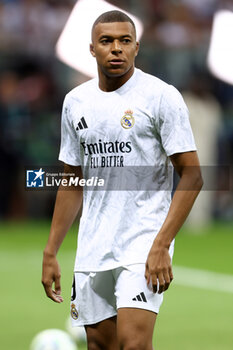 2024-08-14 - Kylian Mbappe of Real Madrid during the UEFA Super Cup 2024 football match between Real Madrid CF and Atalanta BC on 14 August 2024 at PGE Narodowy in Warsaw, Poland - FOOTBALL - UEFA SUPER CUP 2024 - REAL MADRID V ATALANTA - UEFA SUPER CUP - SOCCER