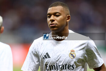 2024-08-14 - Kylian Mbappe of Real Madrid during the UEFA Super Cup 2024 football match between Real Madrid CF and Atalanta BC on 14 August 2024 at PGE Narodowy in Warsaw, Poland - FOOTBALL - UEFA SUPER CUP 2024 - REAL MADRID V ATALANTA - UEFA SUPER CUP - SOCCER