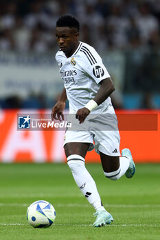 2024-08-14 - Vinicius Junior of Real Madrid during the UEFA Super Cup 2024 football match between Real Madrid CF and Atalanta BC on 14 August 2024 at PGE Narodowy in Warsaw, Poland - FOOTBALL - UEFA SUPER CUP 2024 - REAL MADRID V ATALANTA - UEFA SUPER CUP - SOCCER