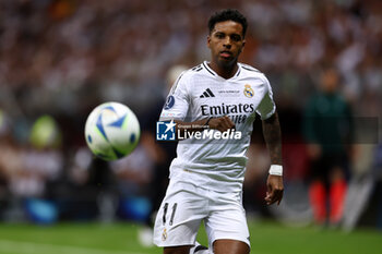 2024-08-14 - Rodrigo of Real Madrid during the UEFA Super Cup 2024 football match between Real Madrid CF and Atalanta BC on 14 August 2024 at PGE Narodowy in Warsaw, Poland - FOOTBALL - UEFA SUPER CUP 2024 - REAL MADRID V ATALANTA - UEFA SUPER CUP - SOCCER