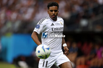 2024-08-14 - Rodrigo of Real Madrid during the UEFA Super Cup 2024 football match between Real Madrid CF and Atalanta BC on 14 August 2024 at PGE Narodowy in Warsaw, Poland - FOOTBALL - UEFA SUPER CUP 2024 - REAL MADRID V ATALANTA - UEFA SUPER CUP - SOCCER