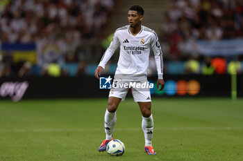 2024-08-14 - Jude Bellingham of Real Madrid during the UEFA Super Cup 2024 football match between Real Madrid CF and Atalanta BC on 14 August 2024 at PGE Narodowy in Warsaw, Poland - FOOTBALL - UEFA SUPER CUP 2024 - REAL MADRID V ATALANTA - UEFA SUPER CUP - SOCCER