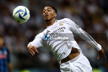 2024-08-14 - Jude Bellingham of Real Madrid during the UEFA Super Cup 2024 football match between Real Madrid CF and Atalanta BC on 14 August 2024 at PGE Narodowy in Warsaw, Poland - FOOTBALL - UEFA SUPER CUP 2024 - REAL MADRID V ATALANTA - UEFA SUPER CUP - SOCCER