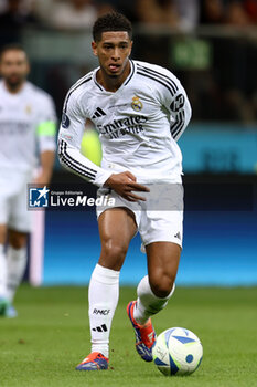 2024-08-14 - Jude Bellingham of Real Madrid during the UEFA Super Cup 2024 football match between Real Madrid CF and Atalanta BC on 14 August 2024 at PGE Narodowy in Warsaw, Poland - FOOTBALL - UEFA SUPER CUP 2024 - REAL MADRID V ATALANTA - UEFA SUPER CUP - SOCCER