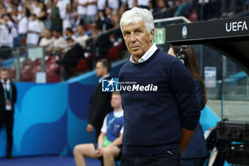 2024-08-14 - Coach Gian Piero Gasperini of Atalanta during the UEFA Super Cup 2024 football match between Real Madrid CF and Atalanta BC on 14 August 2024 at PGE Narodowy in Warsaw, Poland - FOOTBALL - UEFA SUPER CUP 2024 - REAL MADRID V ATALANTA - UEFA SUPER CUP - SOCCER