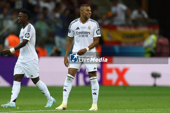 2024-08-14 - Kylian Mbappe of Real Madrid during the UEFA Super Cup 2024 football match between Real Madrid CF and Atalanta BC on 14 August 2024 at PGE Narodowy in Warsaw, Poland - FOOTBALL - UEFA SUPER CUP 2024 - REAL MADRID V ATALANTA - UEFA SUPER CUP - SOCCER