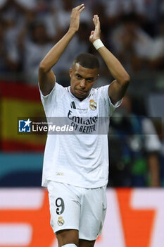 2024-08-14 - Kylian Mbappe of Real Madrid during the UEFA Super Cup 2024 football match between Real Madrid CF and Atalanta BC on 14 August 2024 at PGE Narodowy in Warsaw, Poland - FOOTBALL - UEFA SUPER CUP 2024 - REAL MADRID V ATALANTA - UEFA SUPER CUP - SOCCER