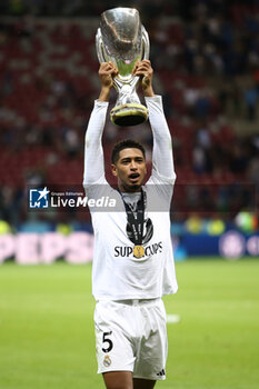 2024-08-14 - Jude Bellingham of Real Madrid during the UEFA Super Cup 2024 football match between Real Madrid CF and Atalanta BC on 14 August 2024 at PGE Narodowy in Warsaw, Poland - FOOTBALL - UEFA SUPER CUP 2024 - REAL MADRID V ATALANTA - UEFA SUPER CUP - SOCCER