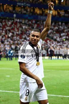 2024-08-14 - Kylian Mbappe of Real Madrid during the UEFA Super Cup 2024 football match between Real Madrid CF and Atalanta BC on 14 August 2024 at PGE Narodowy in Warsaw, Poland - FOOTBALL - UEFA SUPER CUP 2024 - REAL MADRID V ATALANTA - UEFA SUPER CUP - SOCCER