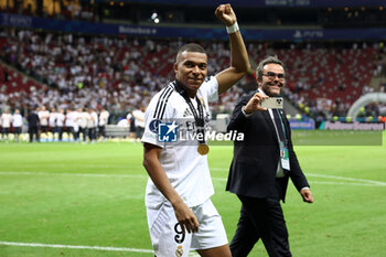 2024-08-14 - Kylian Mbappe of Real Madrid during the UEFA Super Cup 2024 football match between Real Madrid CF and Atalanta BC on 14 August 2024 at PGE Narodowy in Warsaw, Poland - FOOTBALL - UEFA SUPER CUP 2024 - REAL MADRID V ATALANTA - UEFA SUPER CUP - SOCCER