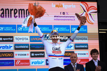 2024-03-16 - Cycling, Milano - Sanremo, 16-03-2024, Sanremo, in the photo: third position Pogacar - MILANO - SAN REMO - STREET - CYCLING