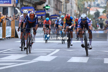 16/03/2024 - Cycling, Milano - Sanremo, 16-03-2024, Sanremo, in the photo: arrival winner Philipsen - MILANO - SAN REMO - STRADA - CICLISMO