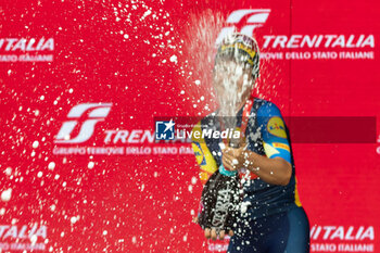 2024-07-07 - Longo Borghini Elisa (Ita) Lidl-Trek during stage 1 of Giro d'Italia Women at Brescia, Italy on July 7, 2024 - GIRO D'ITALIA WOMEN - STAGE 1 BRESCIA/BRESCIA - STREET - CYCLING