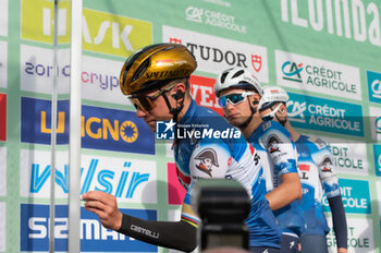 2024-10-12 - Remco Evenepoel, Soudal Quick-Step - GIRO DI LOMBARDIA - STREET - CYCLING