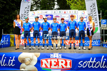 2024-09-08 - Nazionale Italiana - ITA - Velasco Simone - Scaroni Christian - Verre Alessandro - De Pretto Davide - Milan Matteo - Meris Sergio - GRAN PREMIO DI LARCIANO - STREET - CYCLING