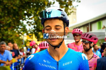 2024-09-08 - Davide Formolo ITA - Movistar Team during the presentation of Team - GRAN PREMIO DI LARCIANO - STREET - CYCLING