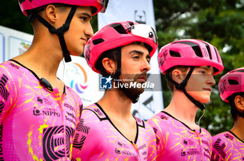 2024-09-08 - Ben Healy - IRL - EF Education Easypost during the presentation of Team - GRAN PREMIO DI LARCIANO - STREET - CYCLING