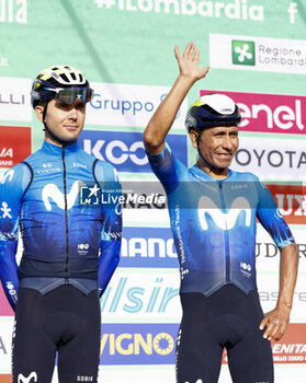 2024-10-12 - Il Lombardia 2024 - 118th Edition- Bergamo- Como, 252 km- Italy- Nairo Rojas Quintana, Team Movistar - 12-10-2024 - GIRO DI LOMBARDIA - STREET - CYCLING