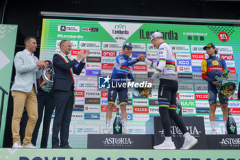 2024-10-12 - Il Lombardia 2024 - 118th Edition- Bergamo- Como, 252 km- Italy- Tadej Pogacar, Remco Evenepoel, Giulio Ciccone -10-2024 - GIRO DI LOMBARDIA - STREET - CYCLING