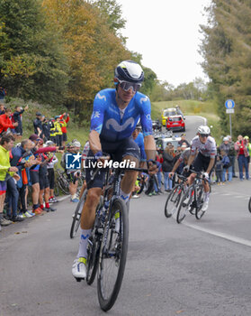 2024-10-12 - Il Lombardia 2024 - 118th Edition- Bergamo- Como, 252 km- Italy- Enric Nicolau Mas, Team Movistar - 12-10-2024 - GIRO DI LOMBARDIA - STREET - CYCLING