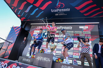 2024-10-10 - Podium Gran Piemonte, POWLESS Neilson, STRONG Corbin, ARANBURU Alexander - GRAN PIEMONTE - STREET - CYCLING