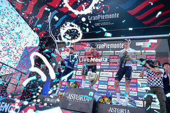 2024-10-10 - Podium Gran Piemonte, POWLESS Neilson, STRONG Corbin, ARANBURU Alexander - GRAN PIEMONTE - STREET - CYCLING