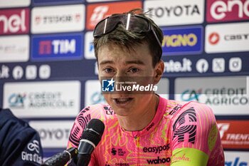 2024-10-10 - Neilson Powless in press conference - GRAN PIEMONTE - STREET - CYCLING