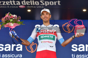 2024-05-12 - Mirco Maestri win the prize of Intergiro during Tappa 9 - Avezzano-Napoli - Giro d'Italia 2024 - STAGE 9 - AVEZZANO-NAPOLI - GIRO D'ITALIA - CYCLING