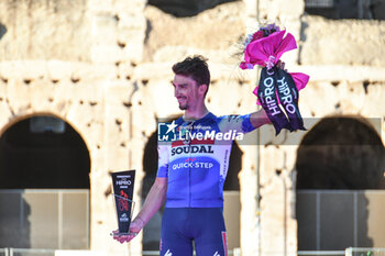 2024-05-26 - Julian Alaphilippe (Soudal Quick-Step) with Combattivity Hypro Award - Stage 21 Roma-Roma of Giro D'Italia 2024 - STAGE 21 - ROMA-ROMA - GIRO D'ITALIA - CYCLING