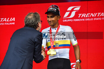 04/05/2024 - Jonathan Narvaez celebrate the victory of Venaria Reale-Torino - Stage 1 of Giro D'Italia 2024 - STAGE 1 - VENARIA REALE-TORINO - GIRO D'ITALIA - CICLISMO