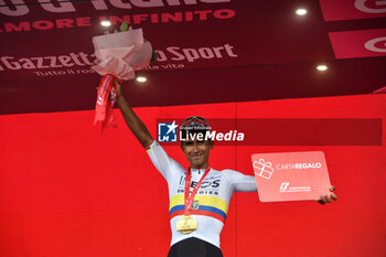 04/05/2024 - Jonathan Narvaez celebrate the victory of Venaria Reale-Torino - Stage 1 of Giro D'Italia 2024 - STAGE 1 - VENARIA REALE-TORINO - GIRO D'ITALIA - CICLISMO