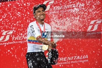 04/05/2024 - Jonathan Narvaez celebrate the victory of Venaria Reale-Torino - Stage 1 of Giro D'Italia 2024 - STAGE 1 - VENARIA REALE-TORINO - GIRO D'ITALIA - CICLISMO