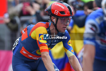 05/05/2024 - the group reaches to finih line of San Francesco Al Campo (TO)-Santuario di Oropa (BI) - Stage 2 of Giro D'Italia 2024 - STAGE 2 - S.FRANCESCO AL CAMPO-SANTUARIO DI OROPA - GIRO D'ITALIA - CICLISMO