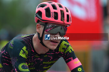 05/05/2024 - the group reaches to finih line of San Francesco Al Campo (TO)-Santuario di Oropa (BI) - Stage 2 of Giro D'Italia 2024 - STAGE 2 - S.FRANCESCO AL CAMPO-SANTUARIO DI OROPA - GIRO D'ITALIA - CICLISMO