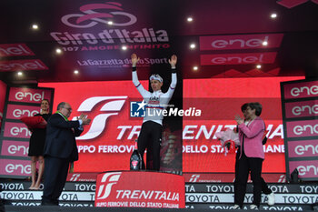 05/05/2024 - Tadej Pogacar celebrate the victory of San Francesco Al Campo (TO)-Santuario di Oropa (BI) - Stage 2 of Giro D'Italia 2024 - STAGE 2 - S.FRANCESCO AL CAMPO-SANTUARIO DI OROPA - GIRO D'ITALIA - CICLISMO