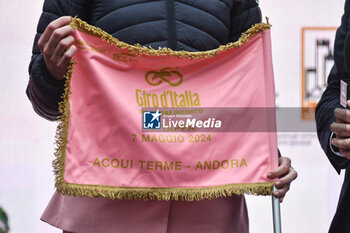 07/05/2024 - Flag of Tappa 4 - Acqui Terme-Andora - Giro d'Italia 2024 - STAGE 4 - AQUI TERME-ANDORA - GIRO D'ITALIA - CICLISMO