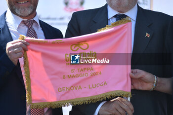 08/05/2024 - Flag of Tappa 5 - Genova-Lucce - Giro d'Italia 2024 - STAGE 5 - GENOVA-LUCCA - GIRO D'ITALIA - CICLISMO