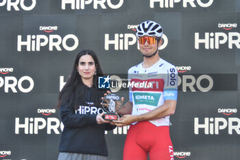08/05/2024 - Signature podium of Tappa 5 - Genova-Lucce - Giro d'Italia 2024 - STAGE 5 - GENOVA-LUCCA - GIRO D'ITALIA - CICLISMO