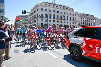 08/05/2024 - Starting of Tappa 5 - Genova-Lucce - Giro d'Italia 2024 - STAGE 5 - GENOVA-LUCCA - GIRO D'ITALIA - CICLISMO