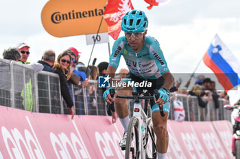 2024-05-19 - Domenico Pozzovivo of VF Gruop Bardiani CSF Faizane' reaches on finish line of Stage 15 - Manerba del Garda-Livigno (Mottolino) - Giro d'Italia 2024 - STAGE 15 - MANERBA DEL GARDA-LIVIGNO - GIRO D'ITALIA - CYCLING