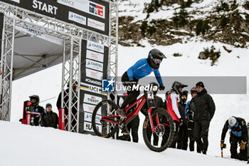 2024-02-10 - Veronika WIDMANN of Italy, 2nd place in the Women Elite Super-G during the 2024 UCI Snow Bike World Championships on February 10, 2024 in Chatel, France - CYCLING - UCI SNOW BIKE WORLD CHAMPIONSHIPS - CHATEL, FRANCE - MTB - MOUNTAIN BIKE - CYCLING