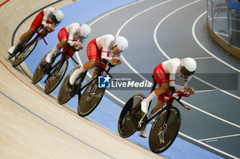 2024-10-16 - Tissot Track Cycling World Championship - Ballerup, Copenaghen, Den- 16-10-2024 - Women's Pursuit Qualifying - Poland -Tracka Maja, Mankiewicz Olga, Plosaj Nikol, Svczesna Martyna - TISSOT 2024 TRACK WORLD CHAMPIONSHIPS - TRACK - CYCLING